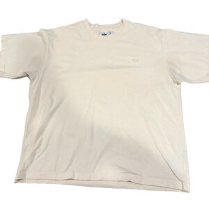 Adidas Originals Trefoil Logo T Shirt Mens L Yellow Minimalist Streetwear Tee